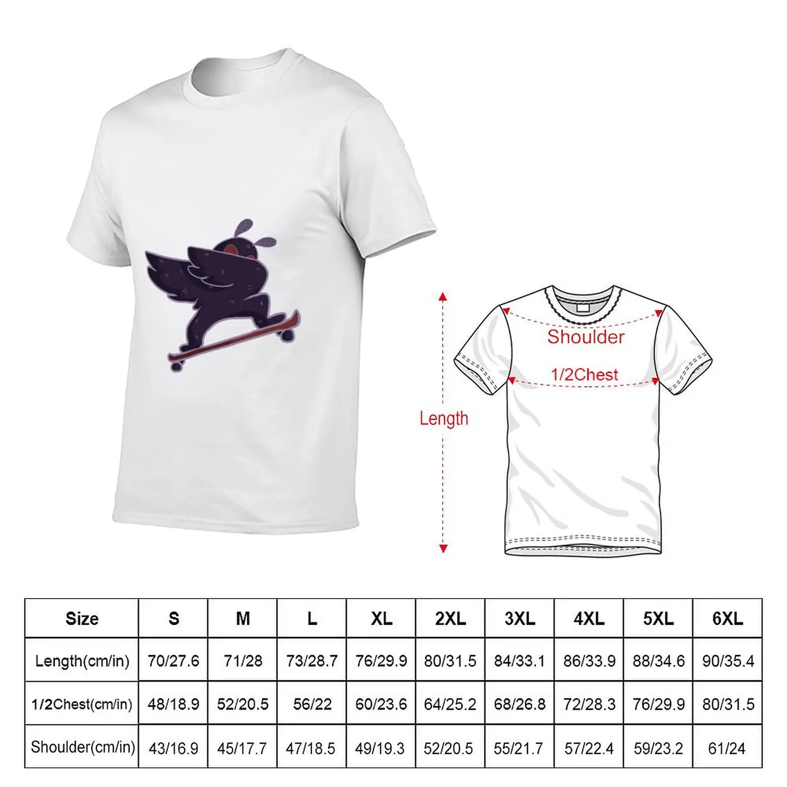 radical mothman T-Shirt Durable Work Wear T-Shirt