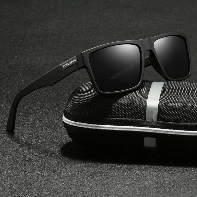 Modische Luxus-Polarisations-Sonnenbrille, modische quadratische Herrenbrille, Vintage-Fahr- und Kletterbrille, Sport-Sonnenbrille, Weihnachtsgeschenk