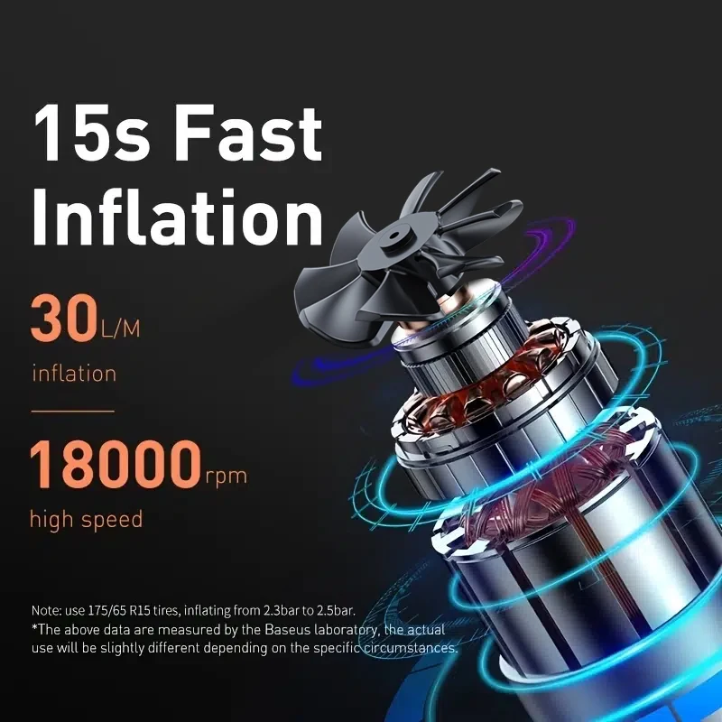 CAFELE Mini Car Tyre Inflator 12V 150PSI Air Compressor Portable Electric Inflator Smart Digital Auto Motorcycle Bicycle Pump