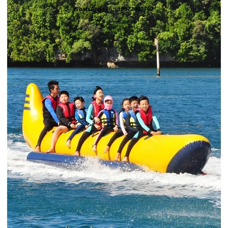 High Quality Inflatable Sport Yacht Banana Boat with Flying Fish Design