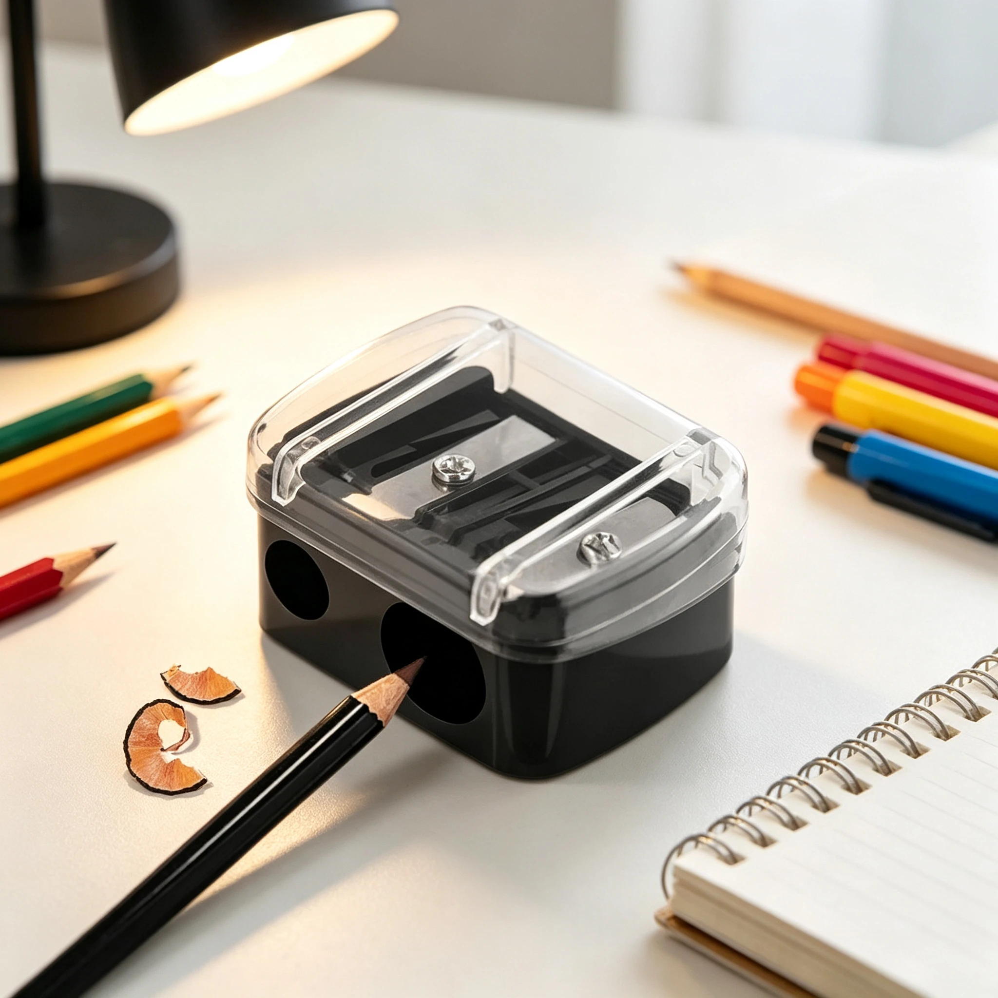 Plastic Double Hole Eyebrow Pencil Sharpener Eye Shadow Pencil Lipliner Special Pencil Sharpener Manual Pencil Sharpener