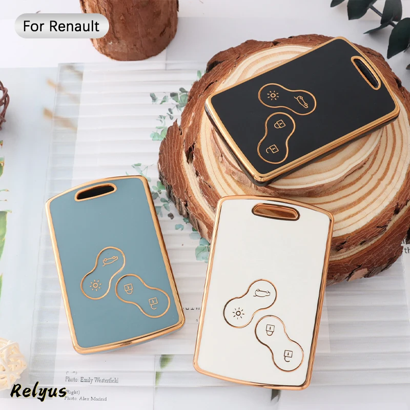 New TPU Car Key Case Cover for Renault Megane 3 Clio Scenic Duster Kaptur Captur Logan Laguna Zoe Koleos Danilo Nema Fluence