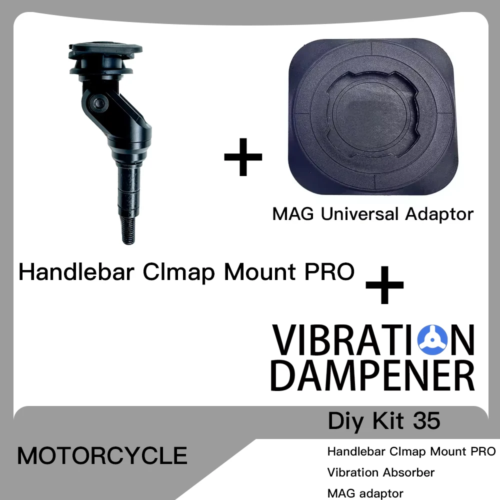 Motorstuurklem Stuurpen Vorkhouder PRO Houder Telefoonhouder Trillingsdemper MAG Universele adapters Draadloze oplader