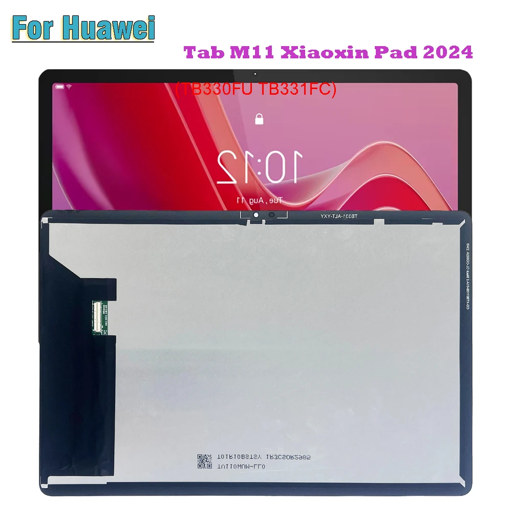 

ЖК-дисплей для Lenovo Tab M11 Xiaoxin Pad 2024 TB330FU TB331FC, ЖК-дисплей, дигитайзер сенсорного экрана, стекло в сборе, запасные части