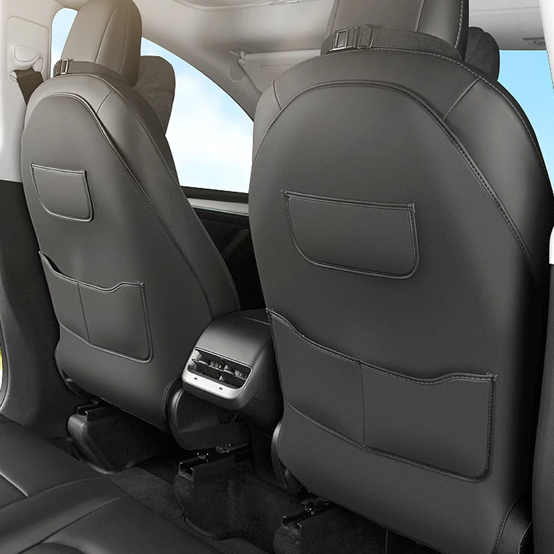 For 2025-2026 Tesla Model Y Juniper/Model 3/Model YL Seat Back Protection Pad, Child Anti Step Pad, Backrest Protection Pad. 2Ps