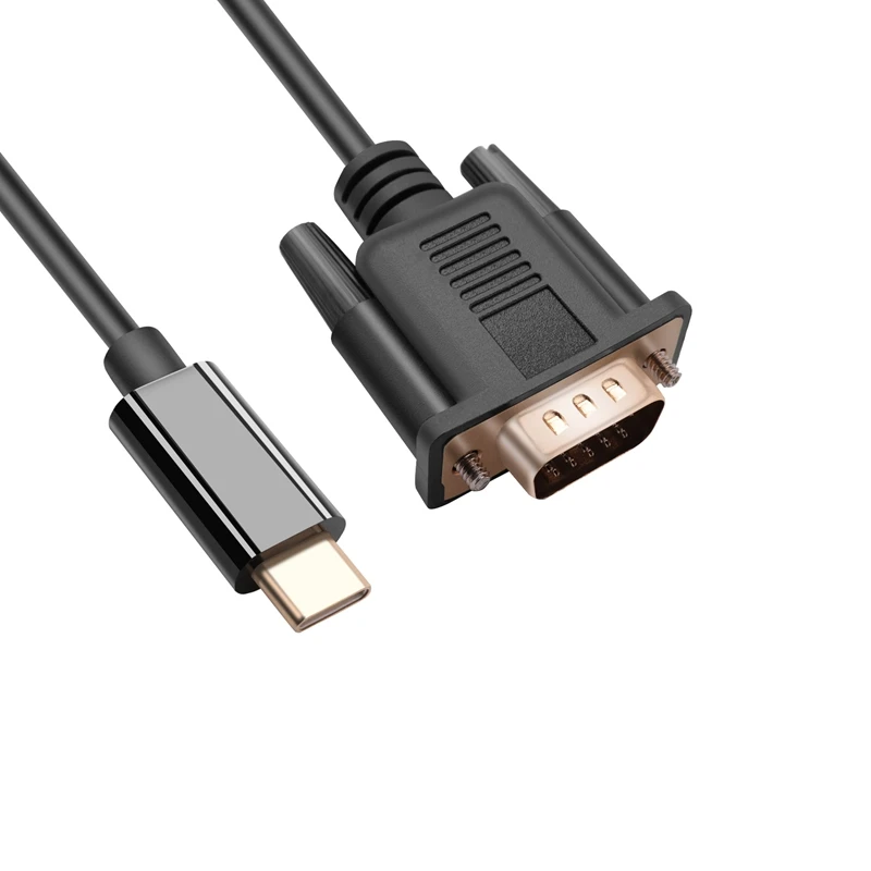 

Кабель USB C-VGA, 5,9 фута/1,8 м, кабель USB Type-C-VGA, подходит для устройств USB 3,1, подходит для HP и т. д.