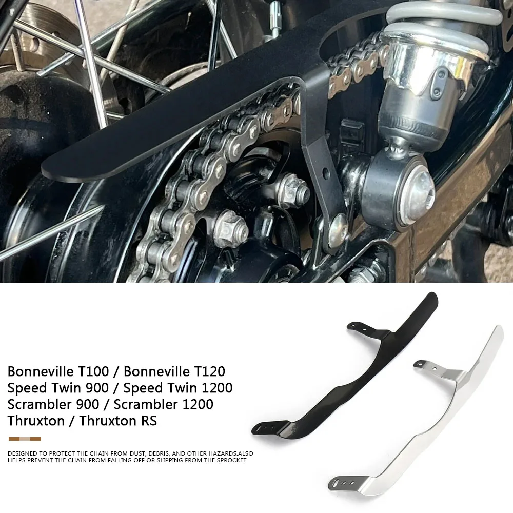 

Motorcycle Belt Guard Cover Protector Decorative Chain Guard For Speed Twin Scrambler 1200 900 Bonneville T100 T120 Thruxton RS