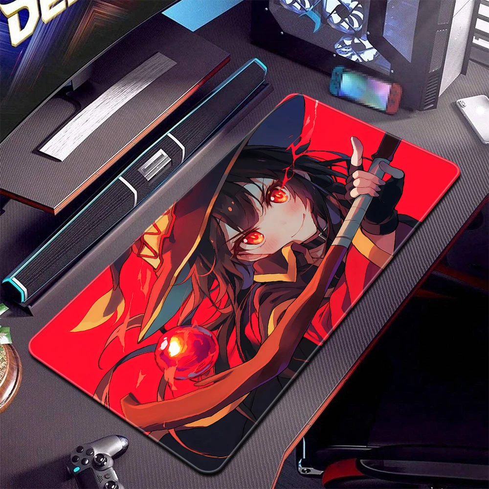 Imagem -05 - Antiderrapante Gaming Mouse Pad Esteira de Tabela de Impressão hd Anime Grande Mouse Pad Borda de Bloqueio Xxl Computer Desk Pad Profissional