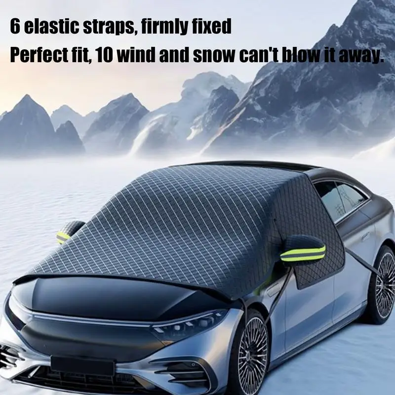 Windshield Cover For Ice And Snow UV Block Window Shade Snow Covers Thickened Car Windshield Cover Snow Cover For Truck RV