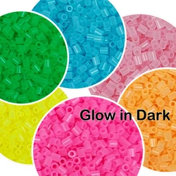 Yantjouet 2.6mm Mini beads 1500pcs/box Glow in Dark Hama Beads For Kids Iron Beads High Quality Puzzle Children Toys