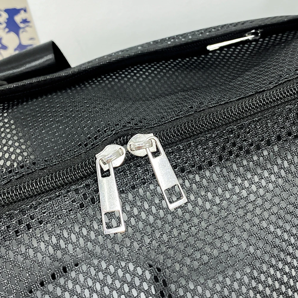 

Mesh Travel Duffle Bag Carry On Sport Bag with Shoe Compartment Fitness Messenger Bag Dry Wet Separation for Swim Beach Camp