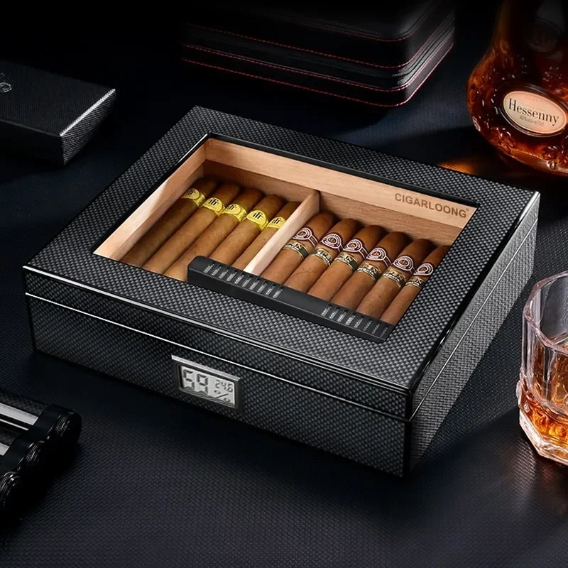 Cases Cigar Accessories for Cigars Accesories Portable Humidor Cigar Box Humidifier Professional Travel Humidors Cedar Lighters