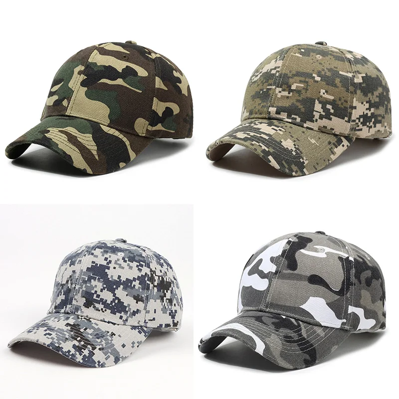 Camouflage Tactical Military Outdoor Sports Sun Hat for Camping Hiking Fishing - Adjustable Baseball Cap