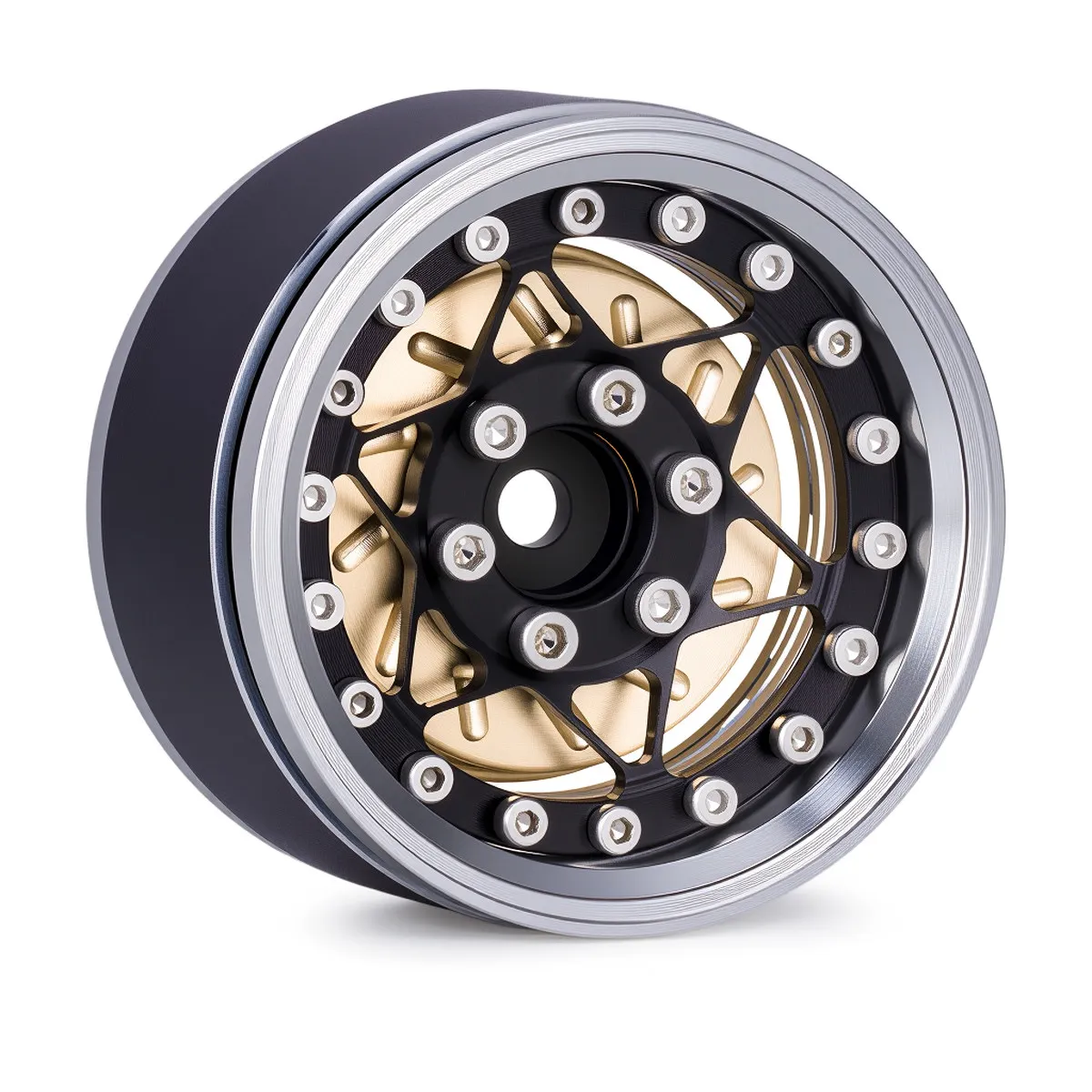 2/4-piece brass internal counterweight 62g, suitable for 1.9-2.2-inch wheel hub axial flow SCX10 90046 TRX4 TRX6 1/10 remote cli