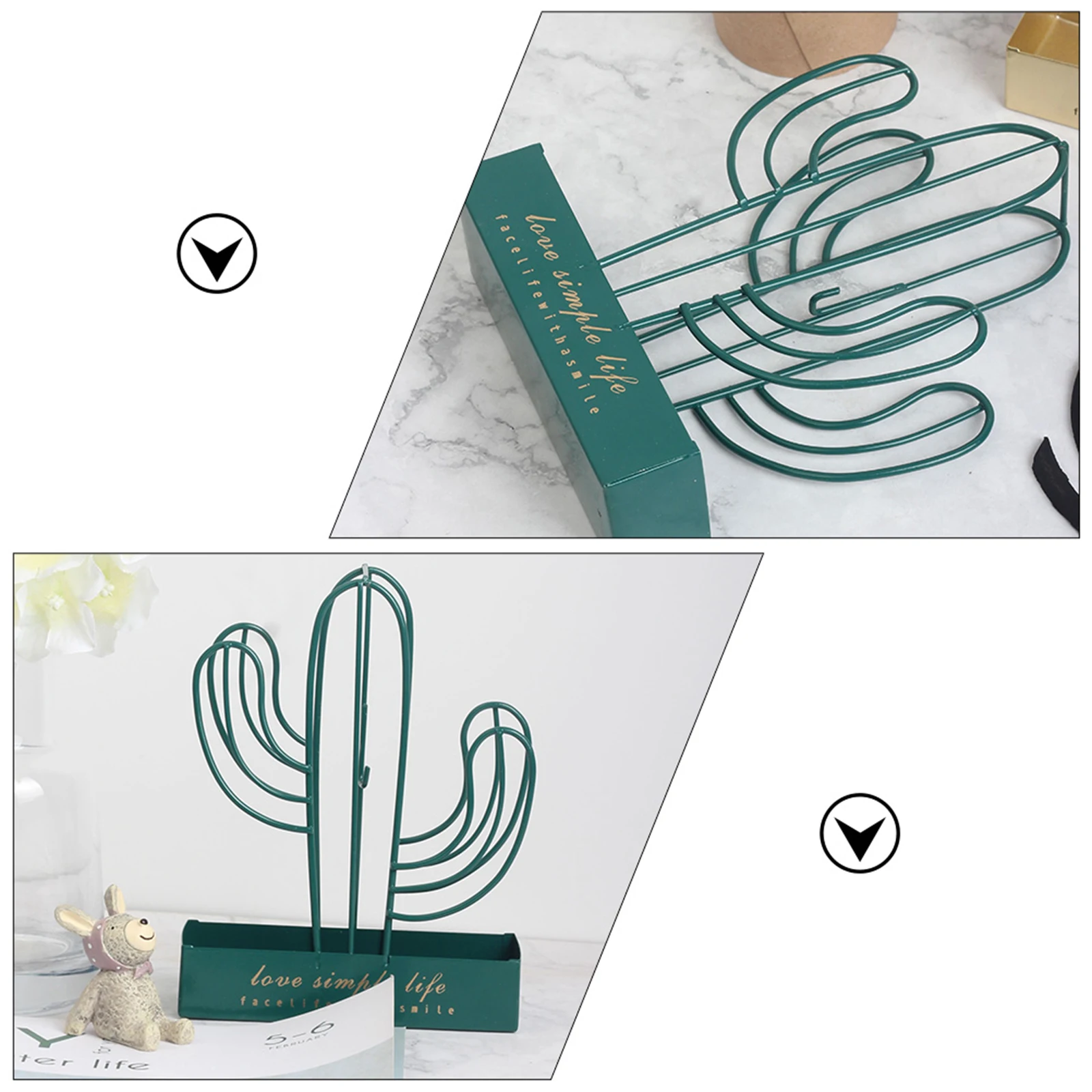 

Cactus Mosquito Holder Rack Hollow Iron St for Hook Rack Home Decoration Safe Burns Shelf