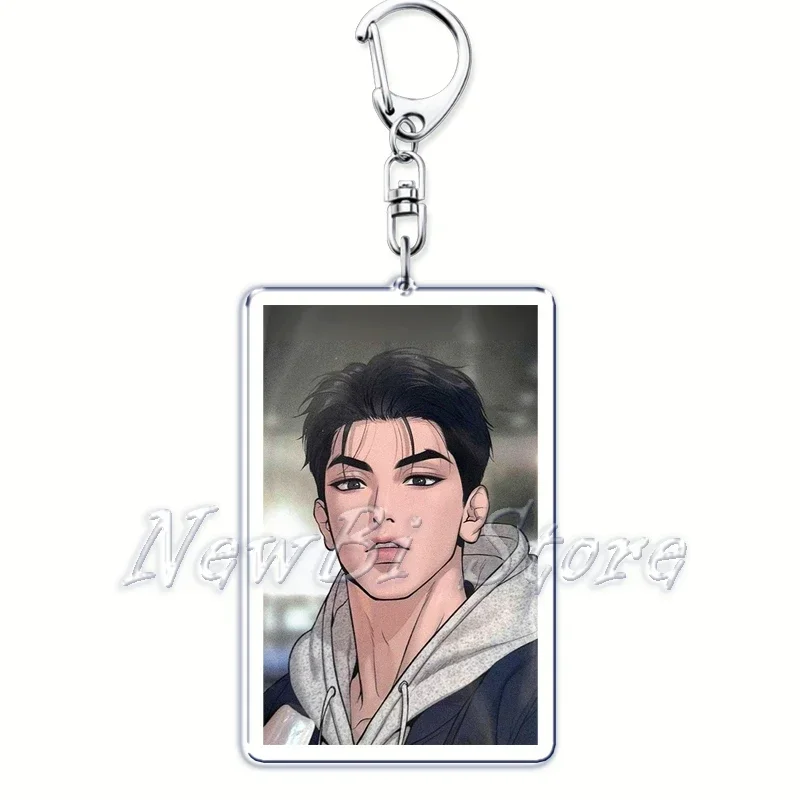 Korean Manga BL Manwha Jinx Key Chain Keychains Ring for Accessories Bag Joo Jaekyung Kim Dan Pendant Keyring Jewelry Fans Gifts