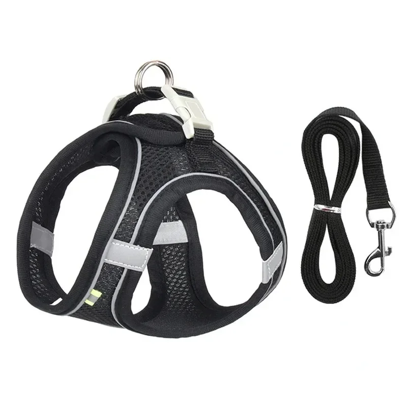 Katzen Hund Zubehör Kleine Hundehalsband Sicherheitsweste Haustier Brust Seil Hunde Abdeckung Atmungsaktive Einstellbare Geschirre Liefert Produkte
