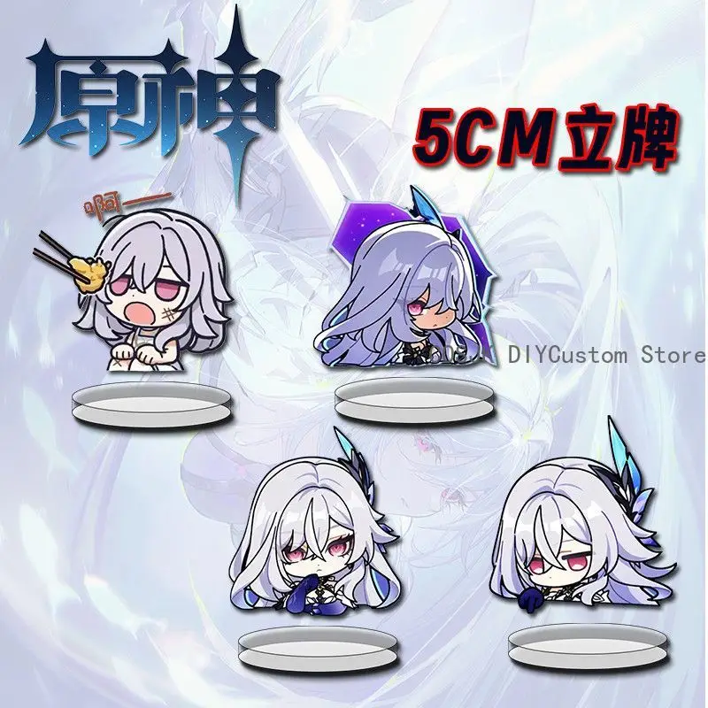

Skirk Genshin Impact Q-version Game Cosplay Mini Acrylic Figure Stand Display Model Desk Decor Toys Collection Birthday Gift 5cm