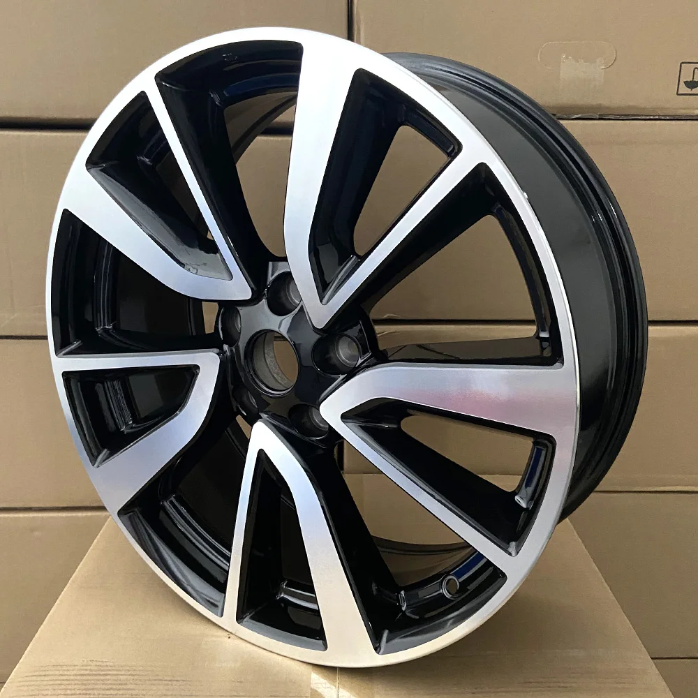 19x7.0 Inch Black Machined Face Alloy Wheel Rim 62748 For Nissan Rogue Sport 2017 2018 2019 2020 ET40 PCD 5x114.3 CB 66.1mm OE Replacement Rim
