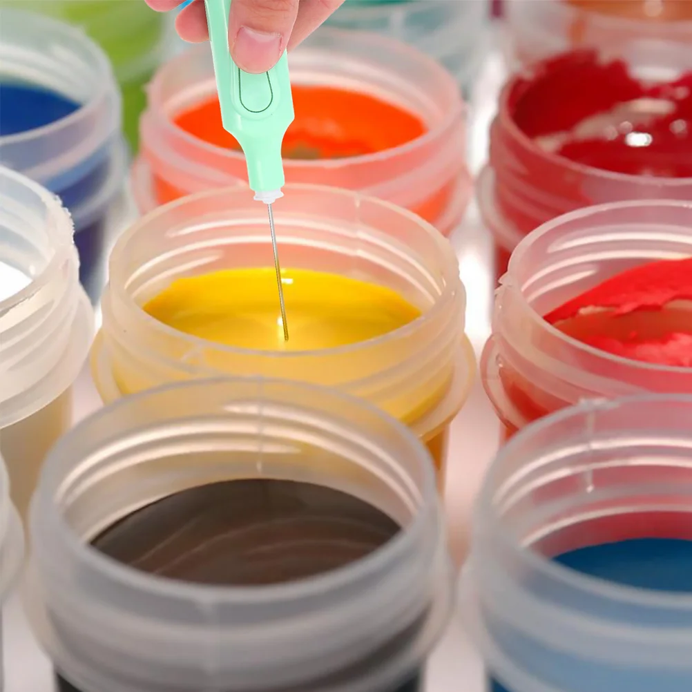 

2 set Pigment Stirrer Electric Color Mixer For Gouache Paint Blending Fast Cleaning Portable Artist Pigments Mixing Tool Art