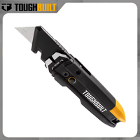 TOUGHBUILT TB-H4-12-IST Folding Utility Knife Pry Bar 3 Blades Quick Flip Durable Multi-function Portable Hand Tool