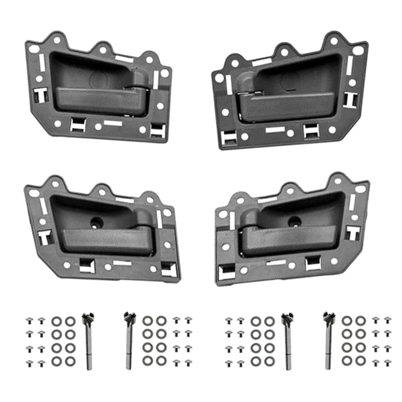 1Set 4 pezzi maniglia per porta interna auto per Jeep Grand Cherokee 2005-2011