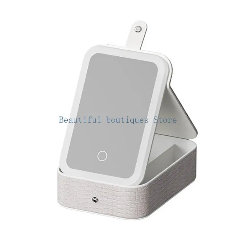 

U4LF прочный держатель для хранения ювелирных изделий со светодиодной подсветкой, удобные для путешествий органайзеры для с для