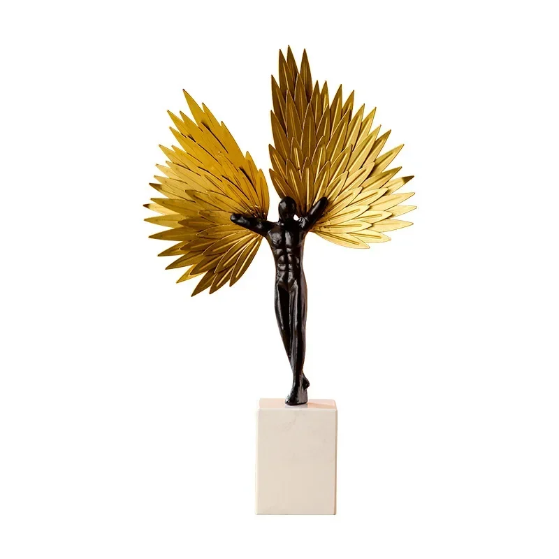 Selected Good Items Modern Nordic Light Luxury Angel City Sculpture Ornament European Design Decoration Home Decoration