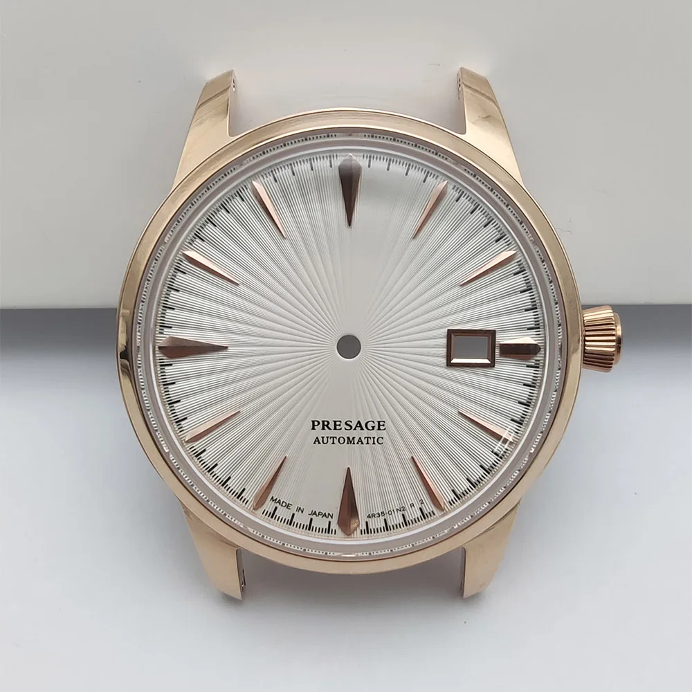 NH35 40mm Bubble Mirror Cocktail Cassa in acciaio inossidabile 316 5ATM impermeabile adatto per il montaggio del movimento NH35