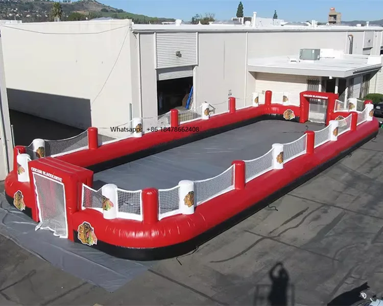 Inflatable Road Hockey Arena Customized Street Hockey Rinks