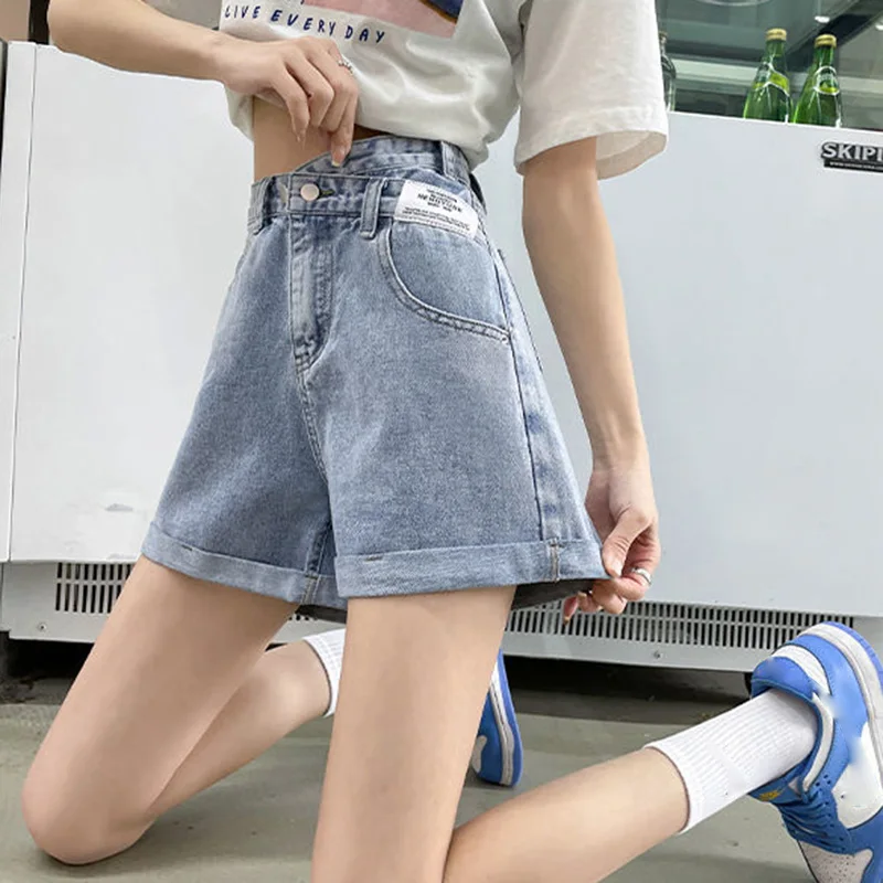 

Comfortable Jeans Female Baggy High Waisted Straight Leg Shorts Women Summer Fashion Vintage Denim Shorts Lady Trashy y2k 2000s