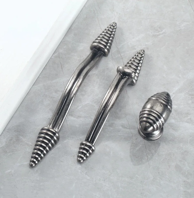96 128mm European Retro Style Antique Silver Wardrobe Cupboard Kitchen Cabinet Drawer Dresser Handle Knob Pull Solid Zinc Alloy
