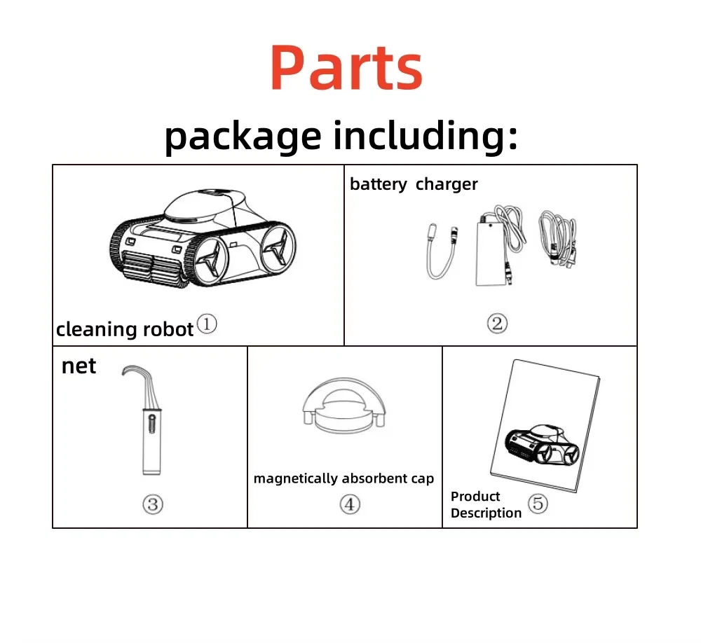 Swimming Pool Cleaning Robot High Efficiency Automatic Pool Cleaning Robot Easy Maintenance Filter For Inground Pools High Quali