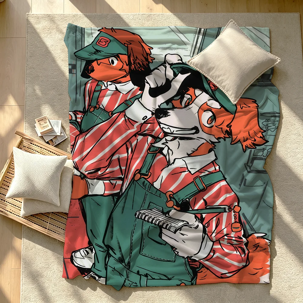 Cartoon S-SMELL N-Nagabe Blanket Soft Warm And Thick Perfect For Bedroom Living Room Bed Sofa Camping Picnic Office Gift