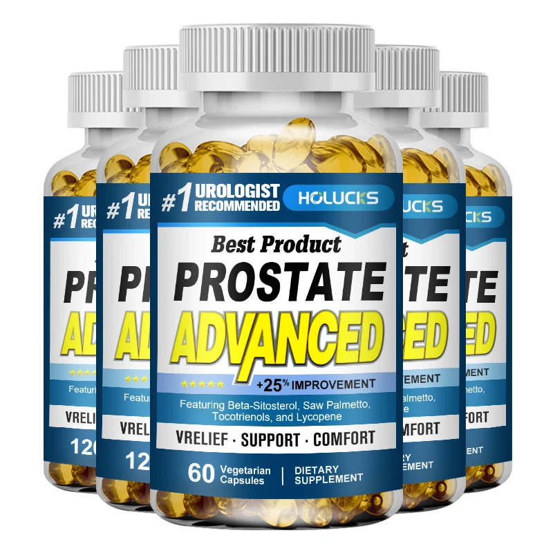 

HOLUCKS Prostate Advanced Supplement for Men, Supports Prostate Health, Urinary Flow, Reduces Bathroom Trips & Hair Health Daily