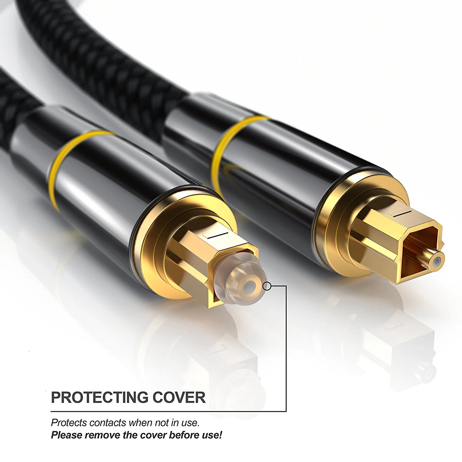 Optic Audio Cable Digital Optical Fiber Cable Toslink SPDIF Coaxial Cable for TV Box Amplifiers Player PS4/PS5 Soundbar Cable