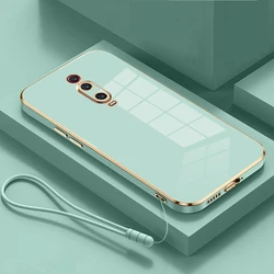 For Xiaomi Mi 9T Pro Xiao mi 9T Cover M1903F10I M1903F11G Luxury Square Plating Redmi K20 Pro Phone Case Shockproof Back Cover