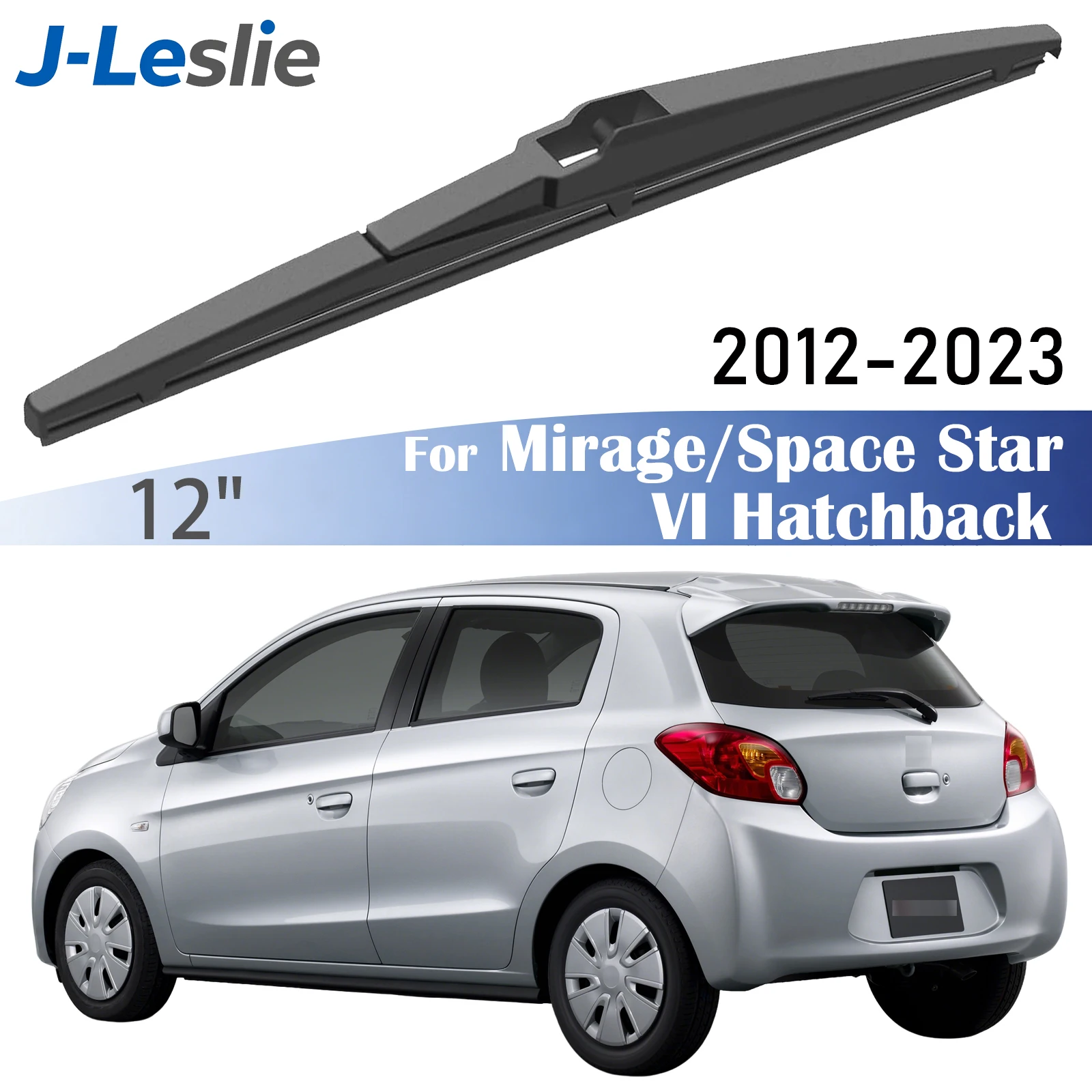 

12" Rear Wiper Blade For Mitsubishi Mirage / Space Star VI Hatchback 2012-2023 Windshield Windscreen Wipers Washer Rain Brushes