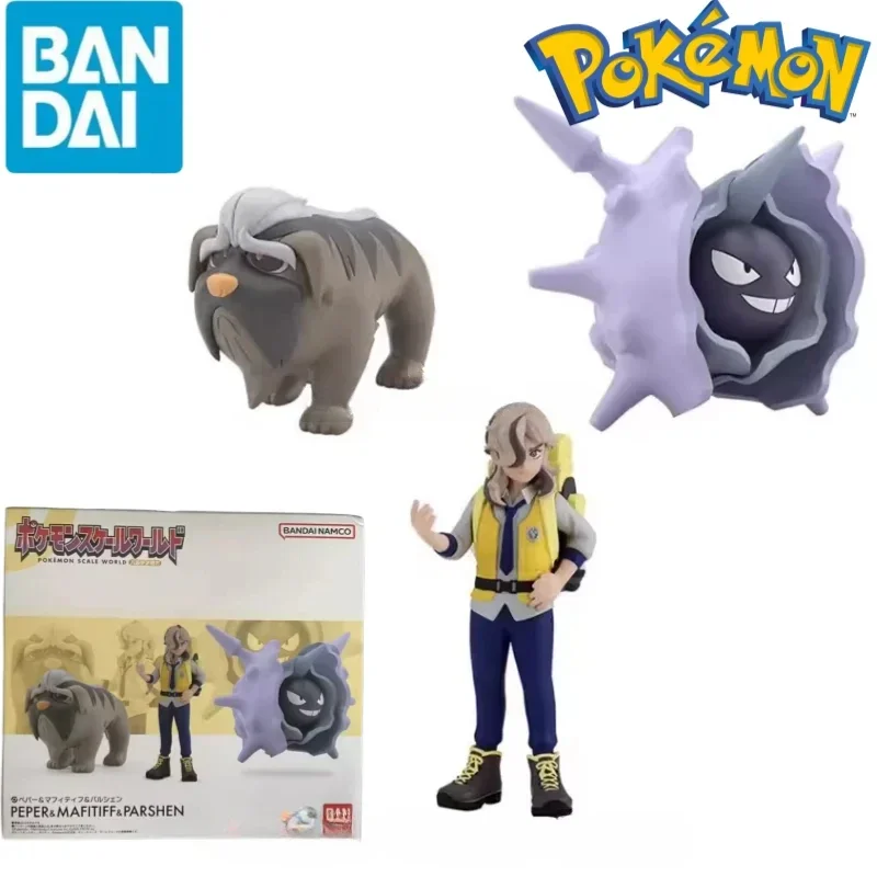 Bandai Original Scale World POKEMON Paldea Region Arven Cloyster Mabosstiff Anime Figures Toys Gift Collectible Model Ornaments