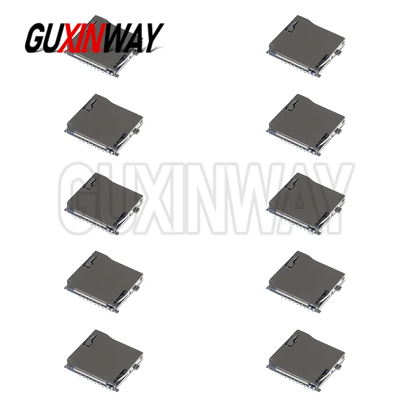 10PCS 9Pin Micro SD Card Slot Connectors, Size 14*15mm TF Card Deck, Fit For Phone, Tablet, Vehicle Navigation The pop-up