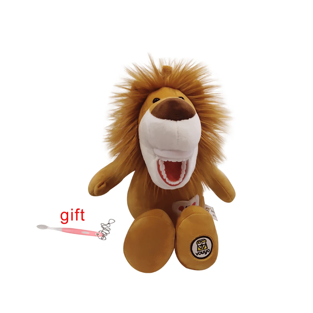 Tooth Brushing Dental Plush Toys With Toothbrush Educational Teeth Model For Kids Children Stuffed Animals Toys Dentistry Gift