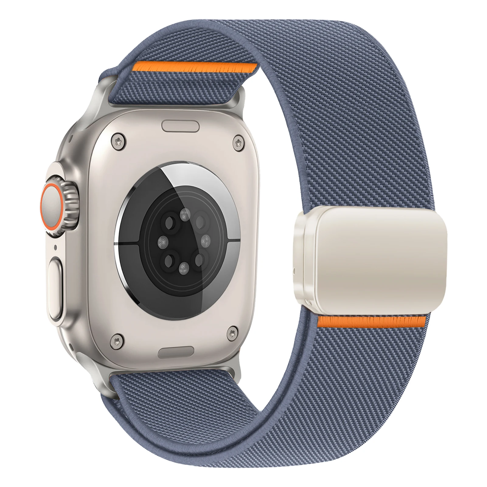 Magnetische Nylonbänder für Apple Watch Ultra 2 Band 49 mm 44 mm 46 mm 42 mm 40 mm 45 mm elastisches Armband IWatch Serie 10 9 8 7 6 3 SE