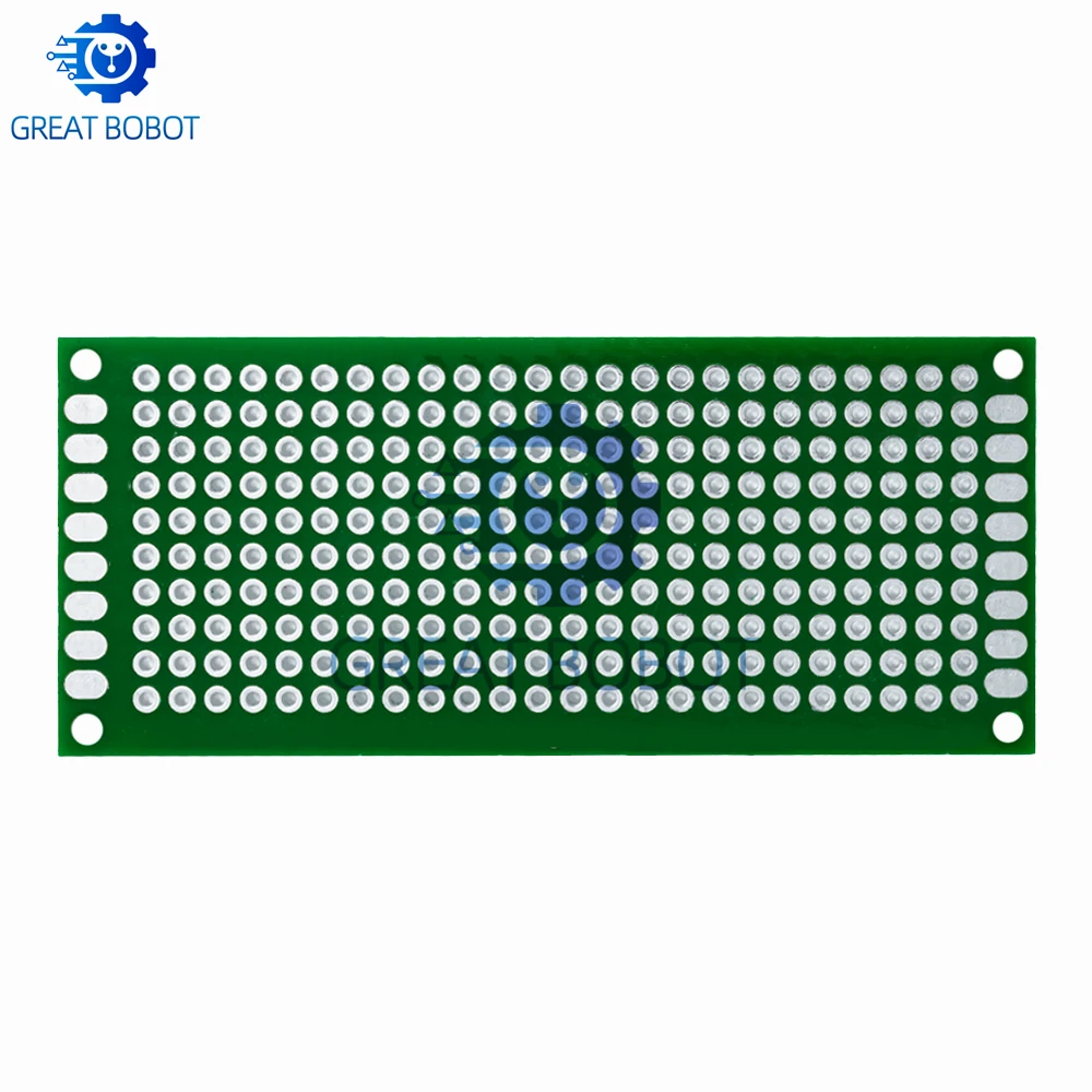 5Pcs 3×7cm Double Sided Prototype PCB Board, Universal Green DIY Printed Circuit Board
