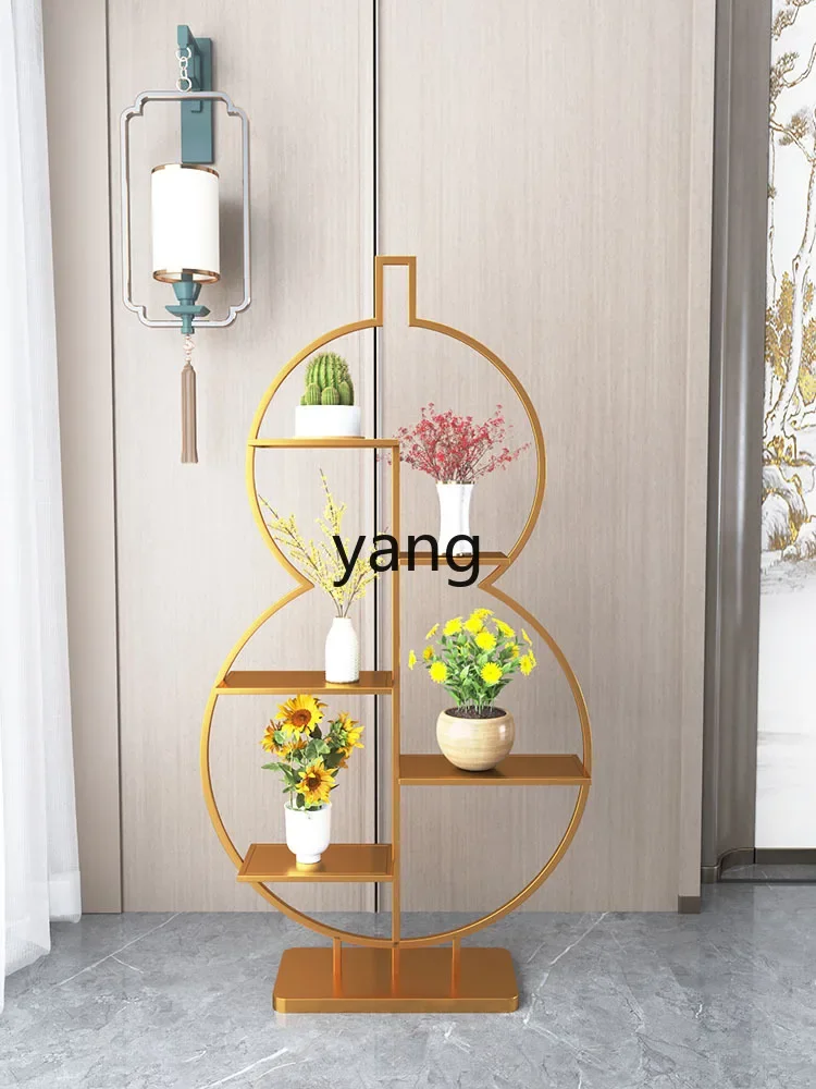 LH light luxury modern wrought iron beautification multi-storey office floor gourd potted plant rack