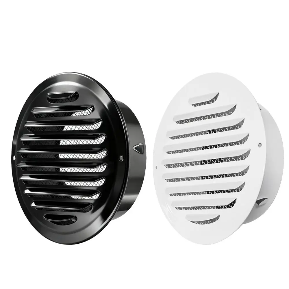 Creative Stainless Steel Air Ventilation Cover Round Built-in Mesh Air Outlet Vent Easy To Install Air Vent Grille Exterior Wall