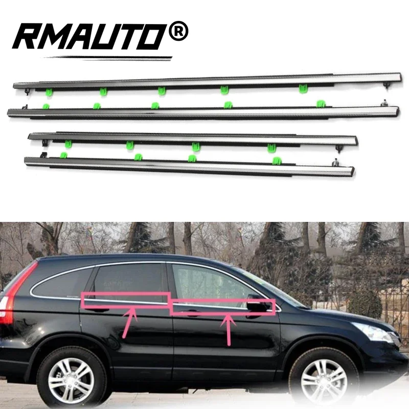 

For Honda CRV CR-V 2007-2011 Car Window Moulding Trim Weatherstrips Seal Belt For CR-V Chrome Auto Door Belts Weather Strip