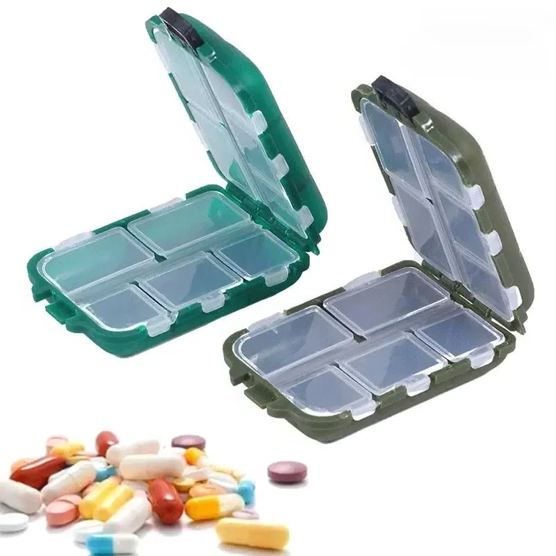 10 Grids Weekly Pill Box 7 Days Foldable Travel Medicine Holder Tablet Storage Case Container Dispenser Organizer Tools