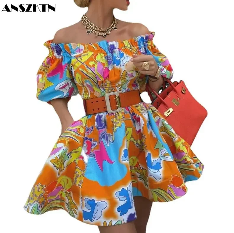 Shopping Free Shipping ANSZKTN Latest Designs Dresses Women Korea Womens Dresses