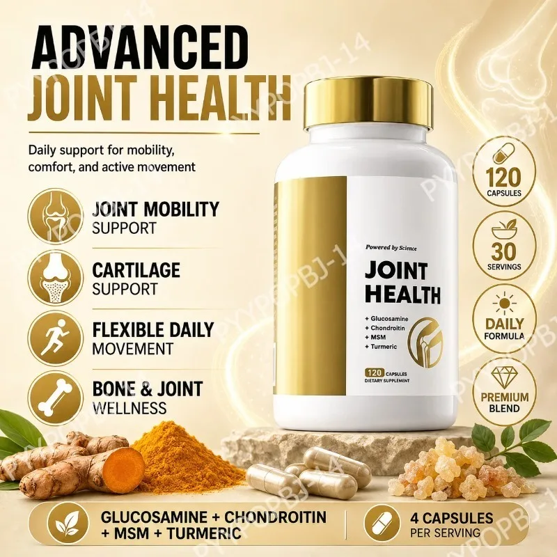 Active Movement Formula with Glucosamine Chondroitin MSM Daily Wellness Joint Support 120 Capsules