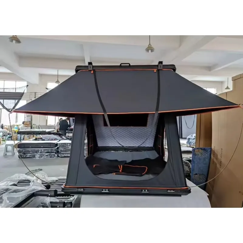 

Aluminum Alloy Hard Shell Triangle Roof Top Tent Outdoor Camping Rooftop Tent for Car and Pickup